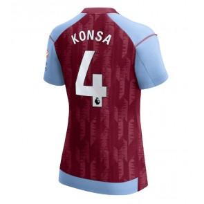 Aston Villa Ezri Konsa #4 Hemmatröja Dam 2023-24 Kortärmad